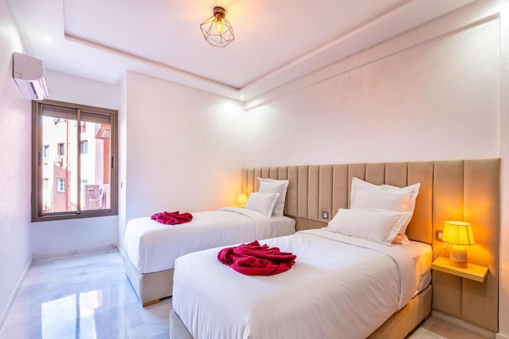 Charmante Wohnung Im Herzen Von Marrakech-Gueliz! Marrakesh Exterior foto