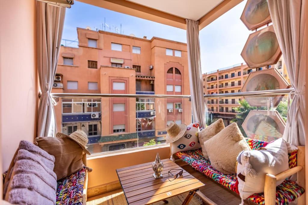 Charmante Wohnung Im Herzen Von Marrakech-Gueliz! Marrakesh Exterior foto